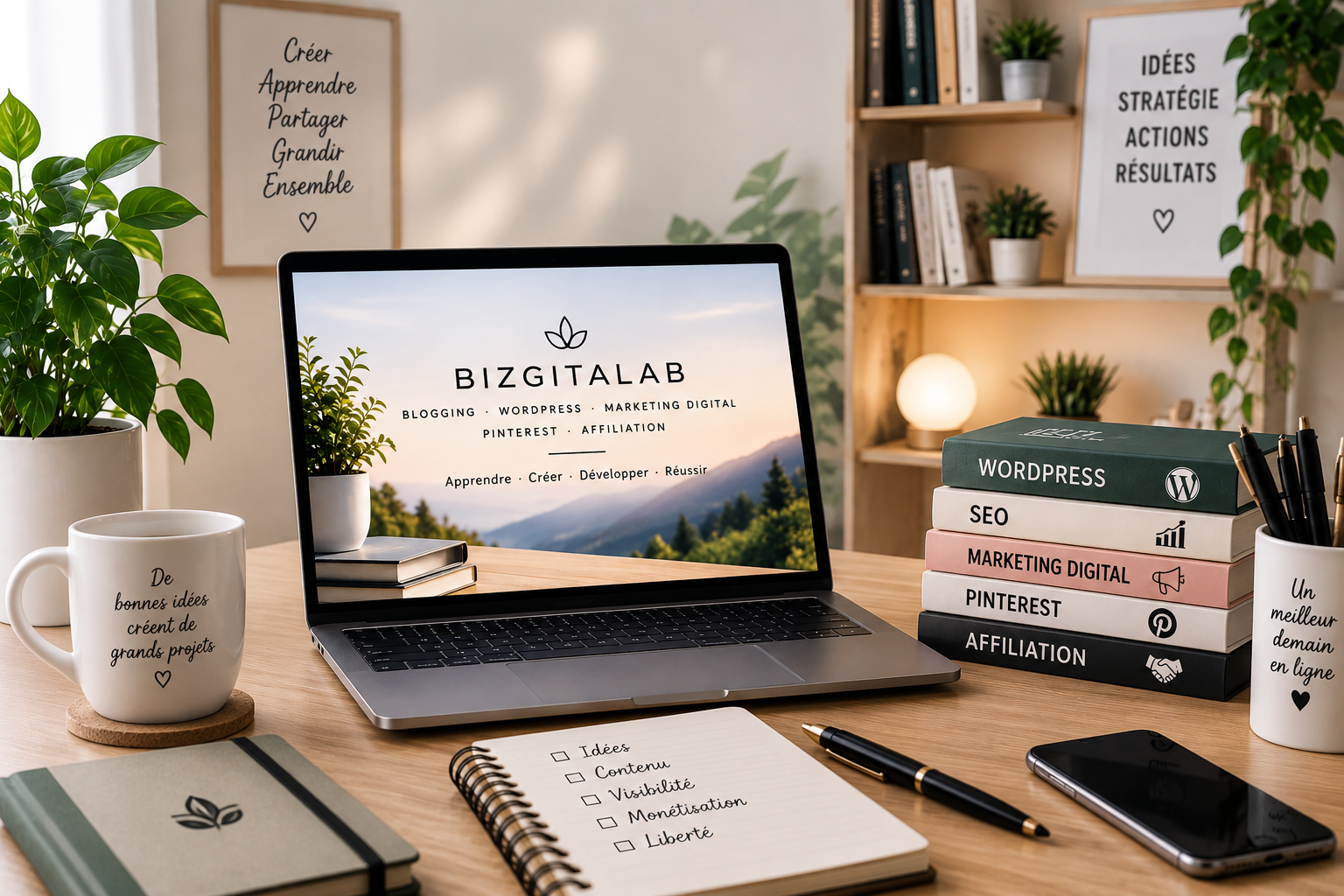 À propos de Bizgitalab – blogging, WordPress, SEO, Pinterest et affiliation