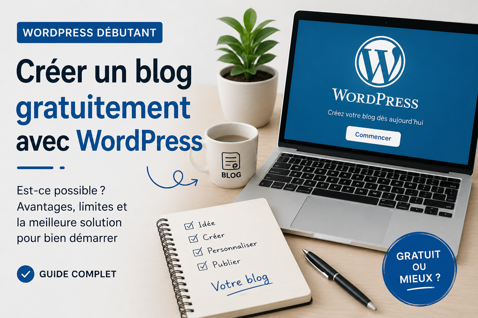Est-il possible de créer un blog gratuitement avec WordPress ?