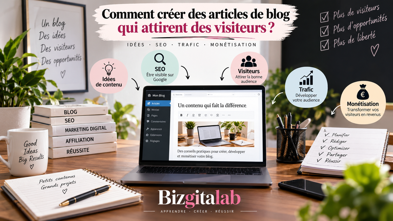 « Comment créer des articles de blog qui attirent des visiteurs ? »