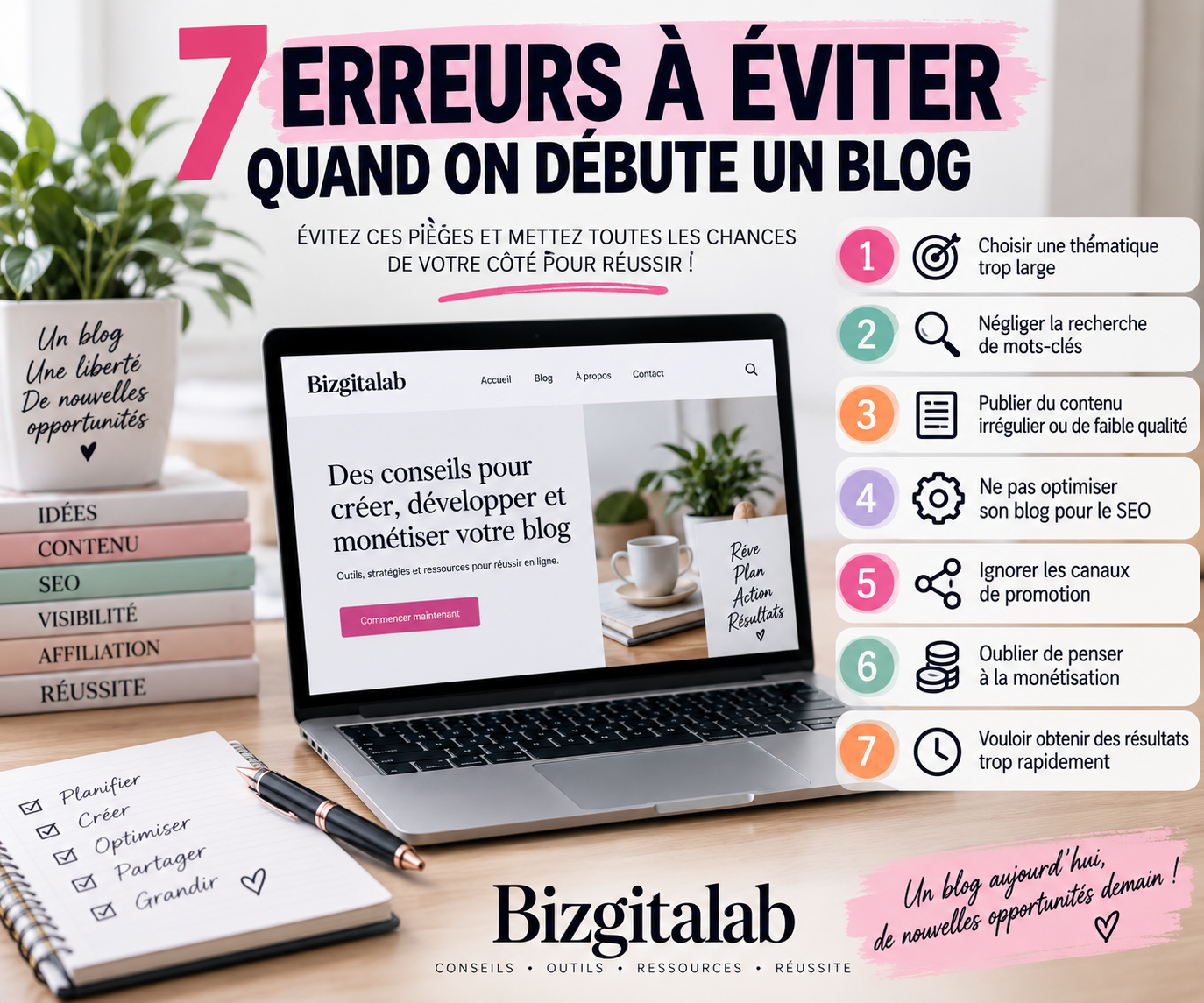 7 erreurs à éviter quand on débute un blo.